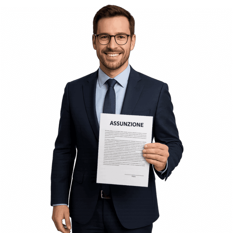 consulente del lavoro con foglio assunzione