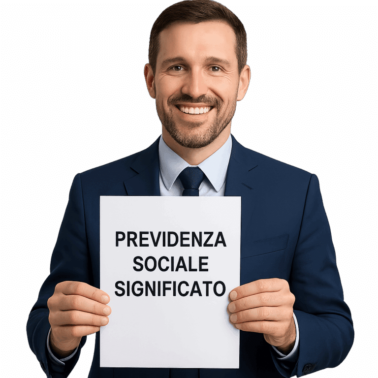 consulente del lavoro che mostra previdenza sociale significato